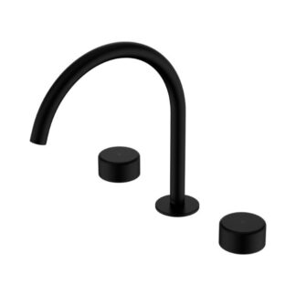Nero Serenity Bath/Kitchen Set Arc Spout With Metal Handle Matte Black