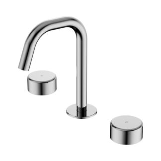 Nero Serenity Basin Set Edge Spout With Metal Handle Chrome