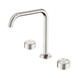 Nero Serenity Bath/Kitchen Set Edge Spout With Metal Handle Brushed Nickel
