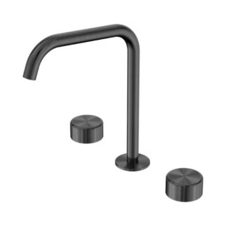 Nero Serenity Bath/Kitchen Set Edge Spout With Metal Handle Gun Metal