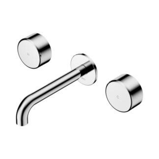 Nero Serenity Wall Basin Set 160mm Spout With Metal Handle Chrome