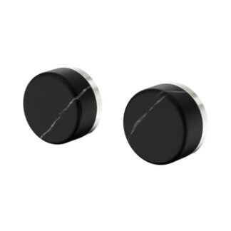 Nero Serenity Wall Top Assembly With Marquina Black Handle Brushed Nickel