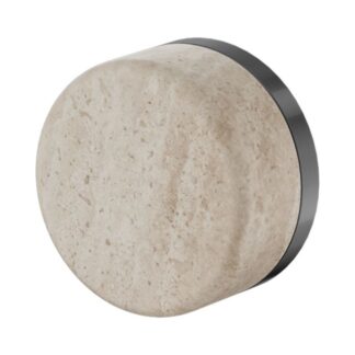 Nero Serenity Progressive Shower Mixer With Rome Travertine Handle Gun Metal