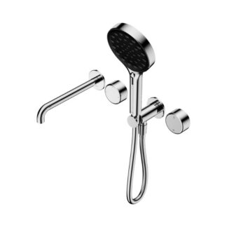 Nero Serenity Progressive Shower System With Spout With Metal Handle And Serenity Hand Shower Chrome