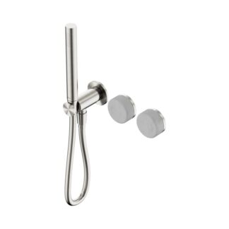 Nero Serenity Progressive Shower System With Carrara Handle And Slim Shower Brushed Nickel