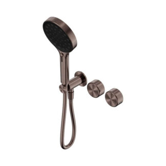 Nero Serenity Progressive Shower System With Metal Handle And Serenity Hand Shower Brushed Bronze