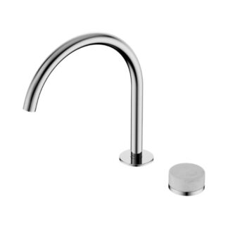 Nero Serenity Progressive Bath/Kitchen Mixer Arc Spout With Carrara Handle Chrome