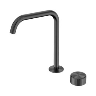 Nero Serenity Progressive Bath/Kitchen Mixer Edge Spout With Metal Handle Gun Metal