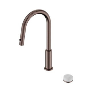 Nero Serenity Progressive Pull Out Kitchen Set With Carrara Handle Brushed Bronze