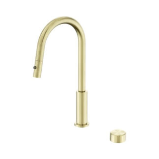 Nero Serenity Progressive Pull Out Kitchen Set With Metal Handle Brushed Gold