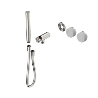 Nero Serenity Progressive Shower System With Carrara Handle And Slim Shower Trim Kit Only Brushed Nickel