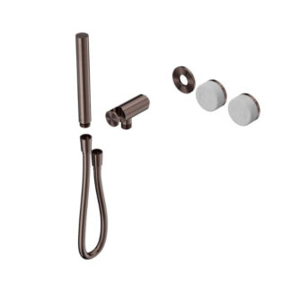 Nero Serenity Progressive Shower System With Carrara Handle And Slim Shower Trim Kit Only Brushed Bronze