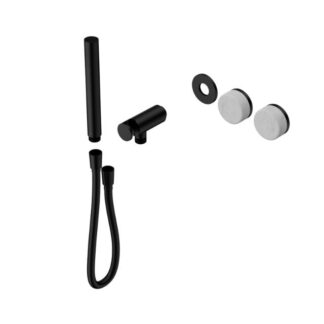 Nero Serenity Progressive Shower System With Carrara Handle And Slim Shower Trim Kit Only Matte Black