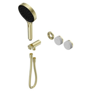 Nero Serenity Progressive Shower System With Carrara Handle And Serenity Hand Shower Trim Kit Only Brushed Gold