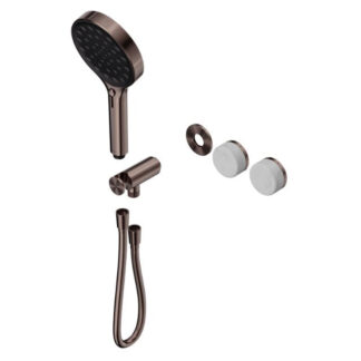 Nero Serenity Progressive Shower System With Carrara Handle And Serenity Hand Shower Trim Kit Only Brushed Bronze