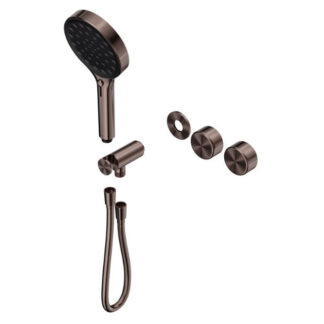 Nero Serenity Progressive Shower System With Metal Handle And Serenity Hand Shower Trim Kit Only Brushed Bronze