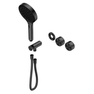 Nero Serenity Progressive Shower System With Metal Handle And Serenity Hand Shower Trim Kit Only Gun Metal