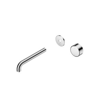 Nero Serenity Progressive Wall Basin Mixer 160mm Spout With Metal Handle Trim Kit Only Chrome