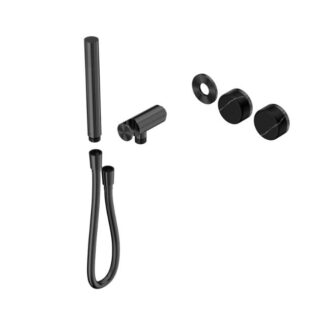 Nero Serenity Progressive Shower System With Marquina Black Handle And Slim Shower Trim Kit Only Gun Metal