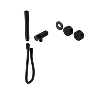 Nero Serenity Progressive Shower System With Marquina Black Handle And Slim Shower Trim Kit Only Matte Black