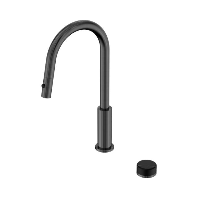 Nero Serenity Progressive Pull Out Kitchen Set With Marquina Black Handle Gun Metal