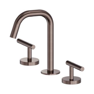 Nero Mecca Lever Basin Set Edge Spout Brushed Bronze