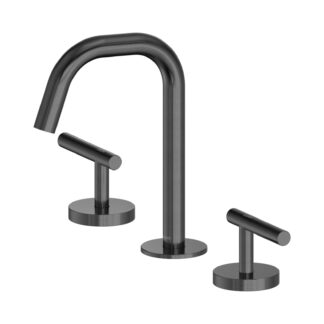 Nero Mecca Lever Basin Set Edge Spout Gun Metal