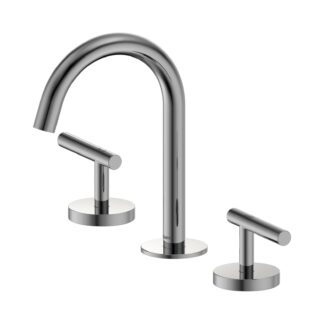 Nero Mecca Lever Basin Set Arc Spout Chrome
