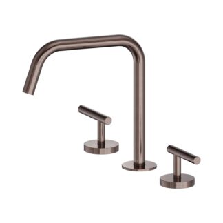 Nero Mecca Lever Bath/Kitchen Set Edge Spout II Brushed Bronze