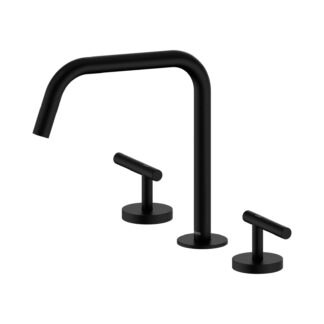 Nero Mecca Lever Bath/Kitchen Set Edge Spout II Matte Black