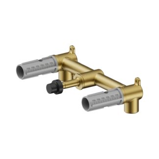 Nero Mecca Lever Wall Basin/Bath Set Body Only