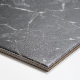 Sample of Matrix Black Marble Look Matte Porcelain Tile P3