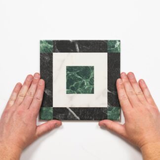 Matrix Tessellated Marble Look Matte Porcelain Tile P3 200mm x 200mm