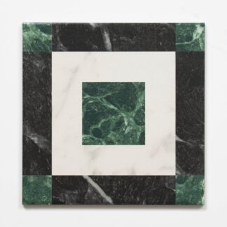 Sample of Matrix Tessellated Marble Look Matte Porcelain Tile P3