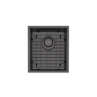 Phoenix 4000 Series Single Bowl Sink 396 x 446mm Brushed Carbon