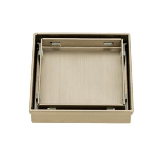 Radiant Tile Insert Square Floor Waste - Warm Brushed Nickel