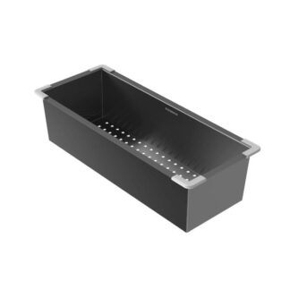 Phoenix Stainless Steel Colander Brushed Black