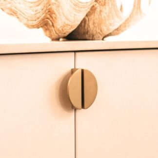Castella Cove Semi-Circle 90mm Pull Brushed Brass