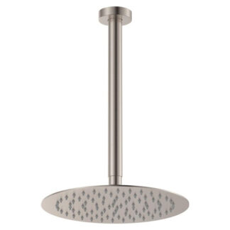 Fienza Kaya Shower Ceiling Dropper Set Brushed Nickel