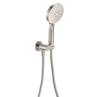 Fienza Empire Slim Hand Shower Round Plate Brushed Nickel
