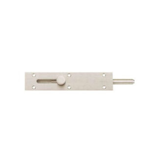 Zanda Straight Reverse Barrel Bolt 150 x 31mm Brushed Nickel