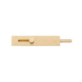 Zanda Straight Reverse Barrel Bolt 150 x 31mm Satin Brass