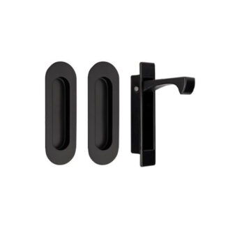 Zanda Duke Flush Pull Kit 120 x 40mm Matte Black