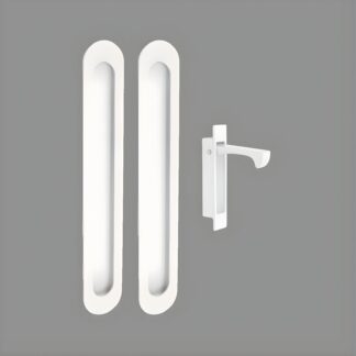 Zanda Duke Flush Pull Kit 250 x 40mm White
