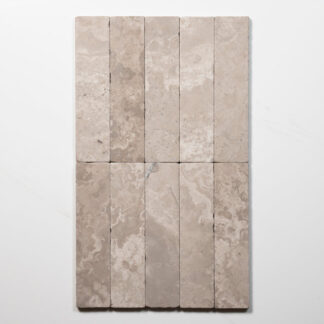 Tumbled Natural Grey Woodstone Subway Tile 50mm x 200mm