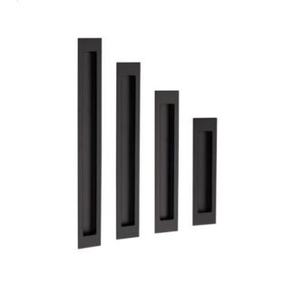 Zanda Verve Flush Pull 150 x 37mm Matte Black