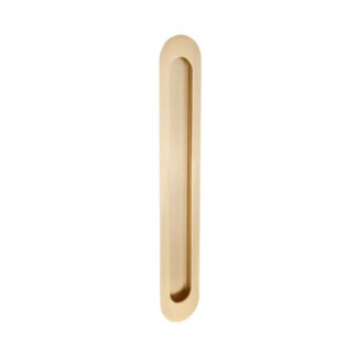 Zanda Duke Flush Pull 250 x 40mm Satin Brass