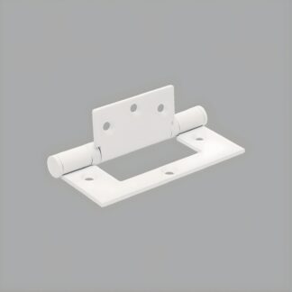 Zanda Fast-fix Bearing Hinge 100 x 70mm White