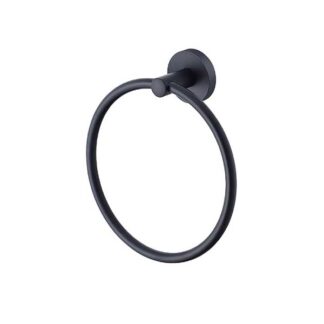 Greens Zola Towel Ring Matte Black