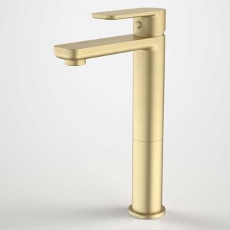 Caroma Luna Lead Free Tower Basin Mixer Brushed Brass
